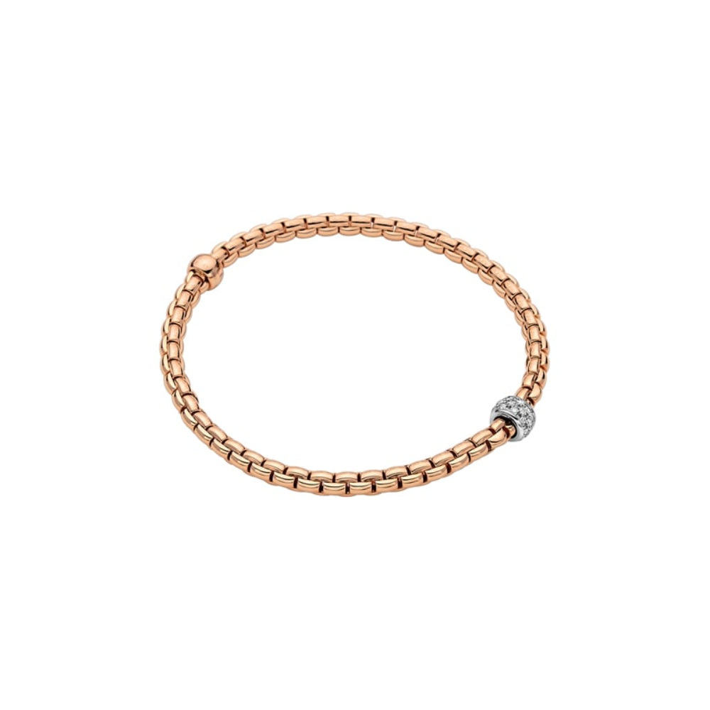 Fope Eka 18k Rose and White Gold Flex'it Bracelet