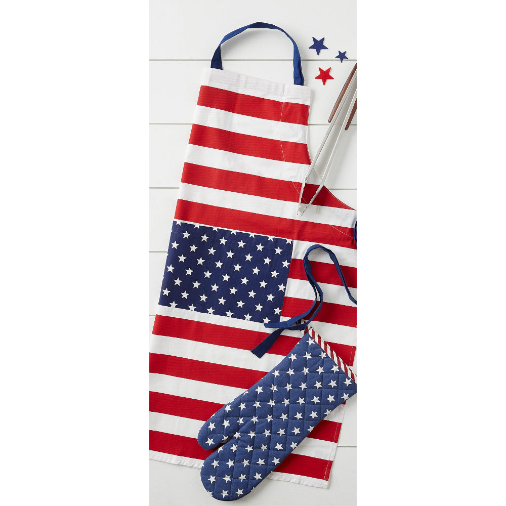 Design Imports Stars & Stripes Printed Apron