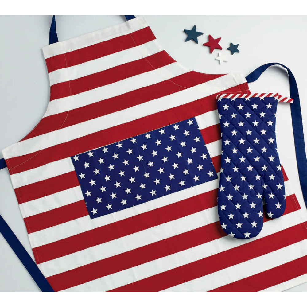 Design Imports Stars & Stripes Printed Apron