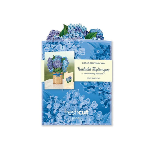 Mini Nantucket Hydrangeas Pop-Up Greeting Card
