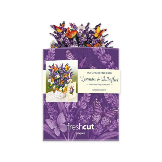 Mini Lavender & Butterflies Mini Greeting Card
