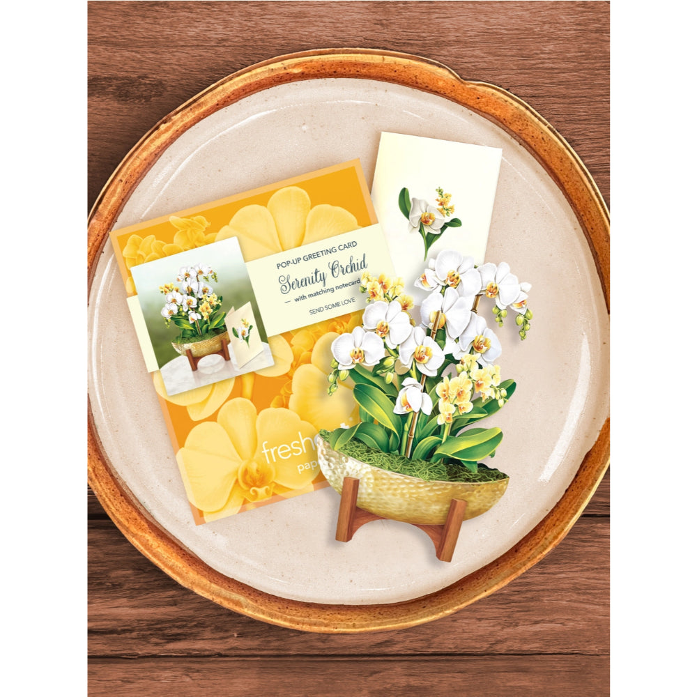 Mini Serenity Orchid Pop-Up Greeting Card