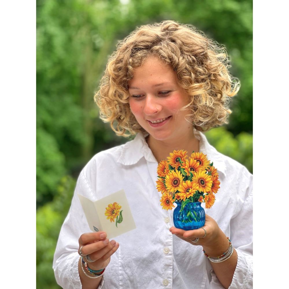 Mini Sunflowers Pop-Up Greeting Card