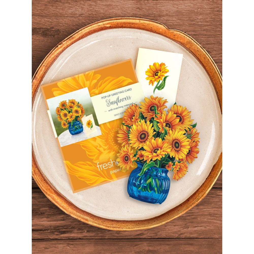 Mini Sunflowers Pop-Up Greeting Card