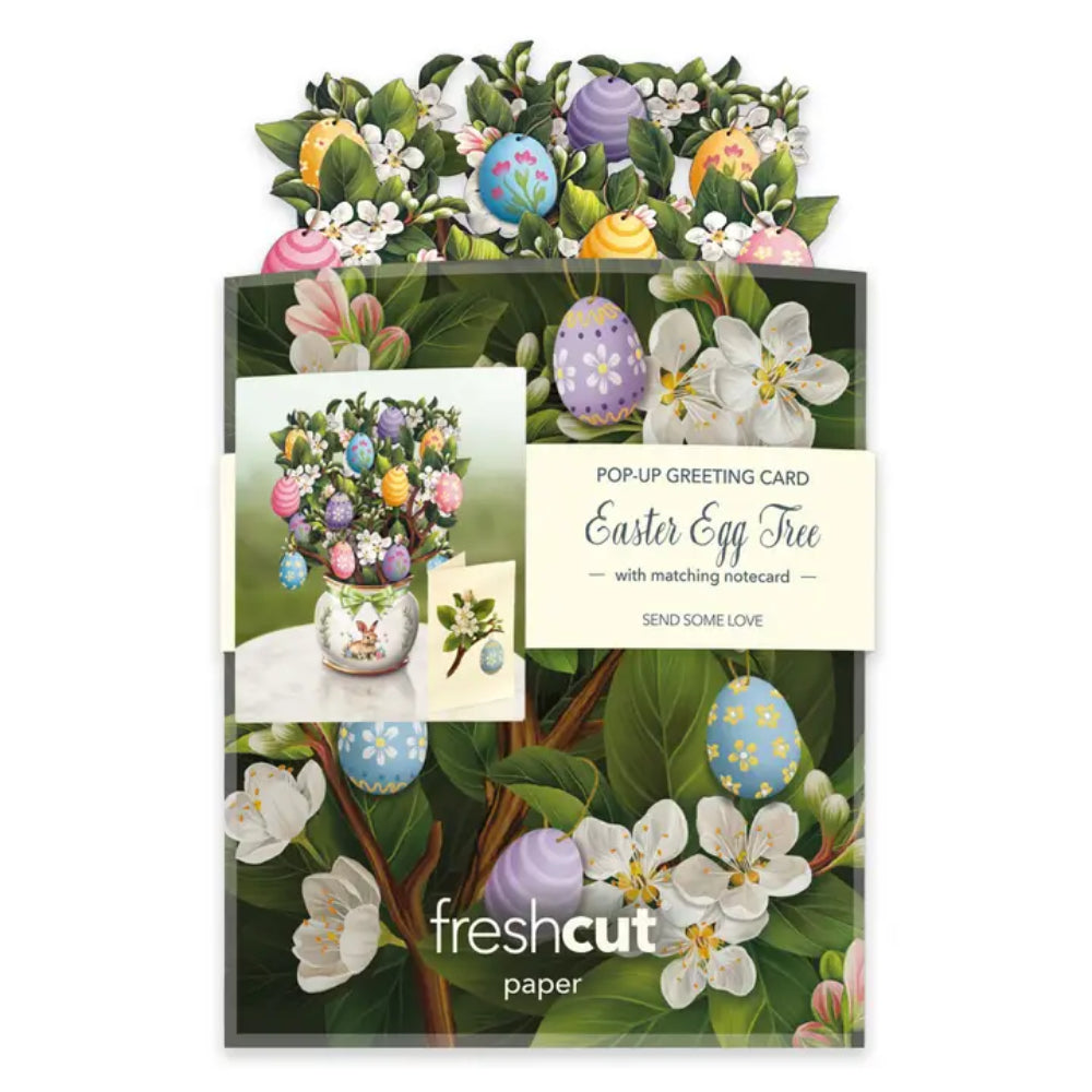 FreshCut Paper LLC Mini Easter Egg Tree Greeting Card