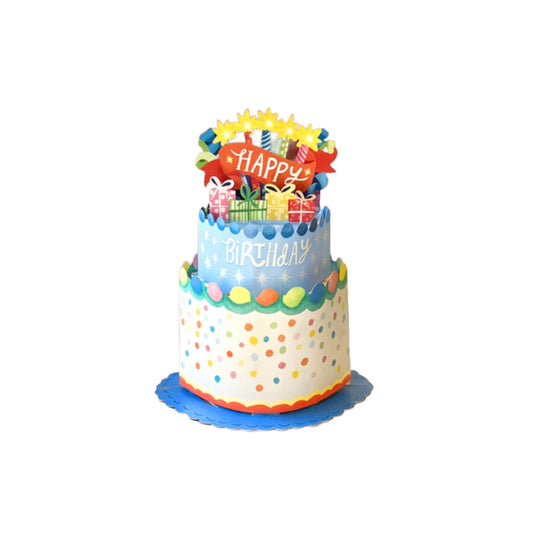 Mini Confetti Birthday Cake Greeting Cards