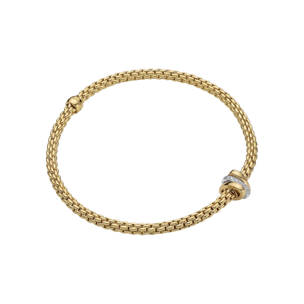 Fope Prima Collection 18k Flex'it Bracelet with Diamonds