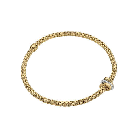 Fope Prima Collection 18k Flex'it Bracelet with Diamonds