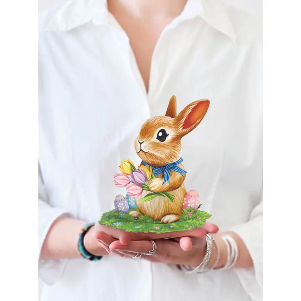 FreshCut Paper LLC Mini Easter Bunny Greeting Card