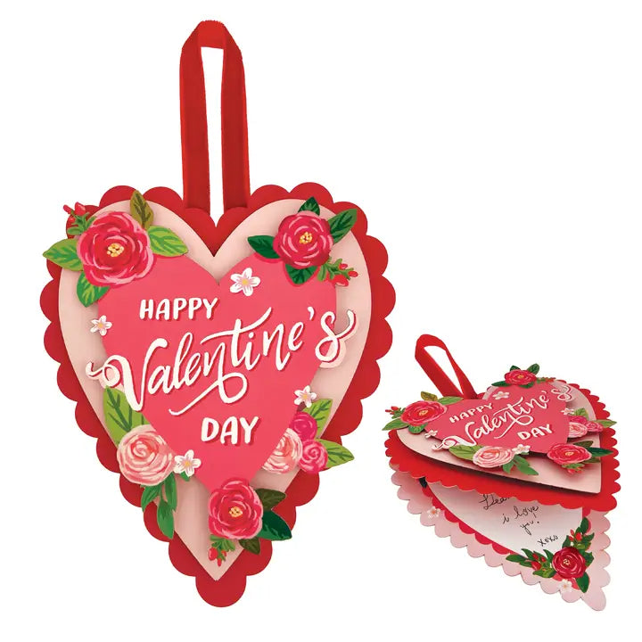 FreshCut Paper Mini Valentines Heart Card