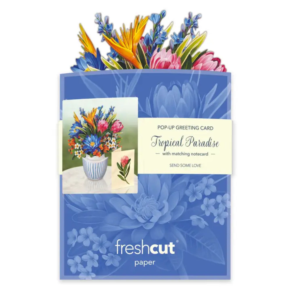 FreshCut Paper Mini Tropical Paradise Greeting Card