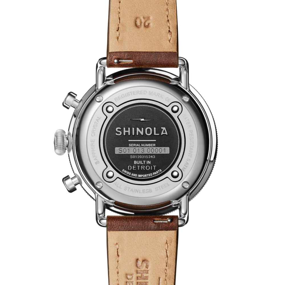 Shinola Canfield 43mm Quartz Chronograph Watch