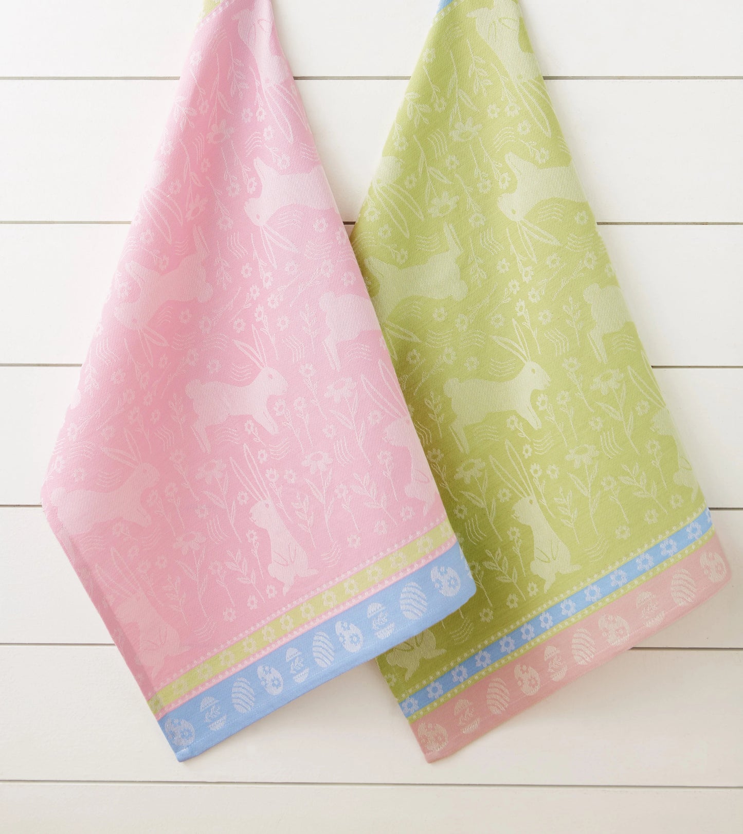 Design Imports Bunny Meadows Jacquard Dishtowels