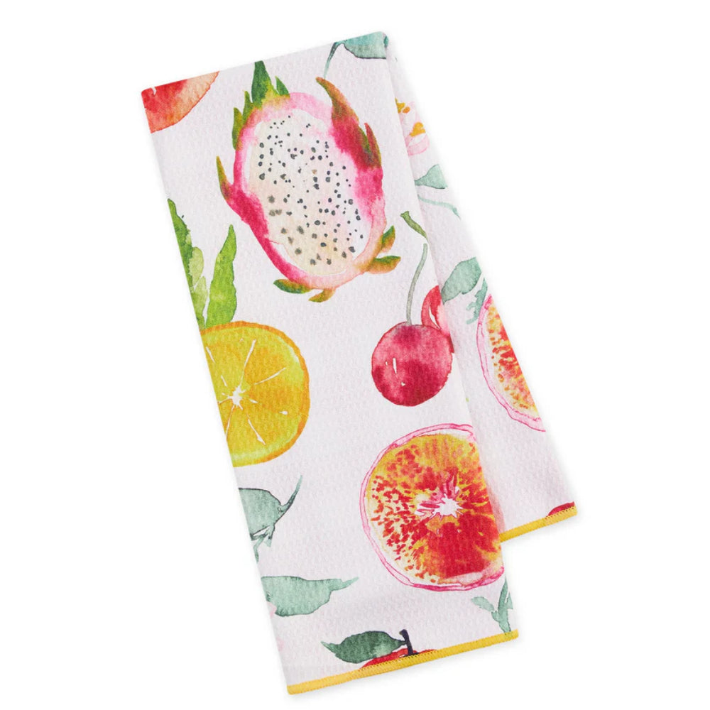 Design Imports Juicy Fruits Printed Microfiber Dishtowel