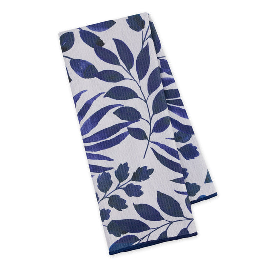 Design Imports Indigo Botanicals Printed Microfiber Dishtowel