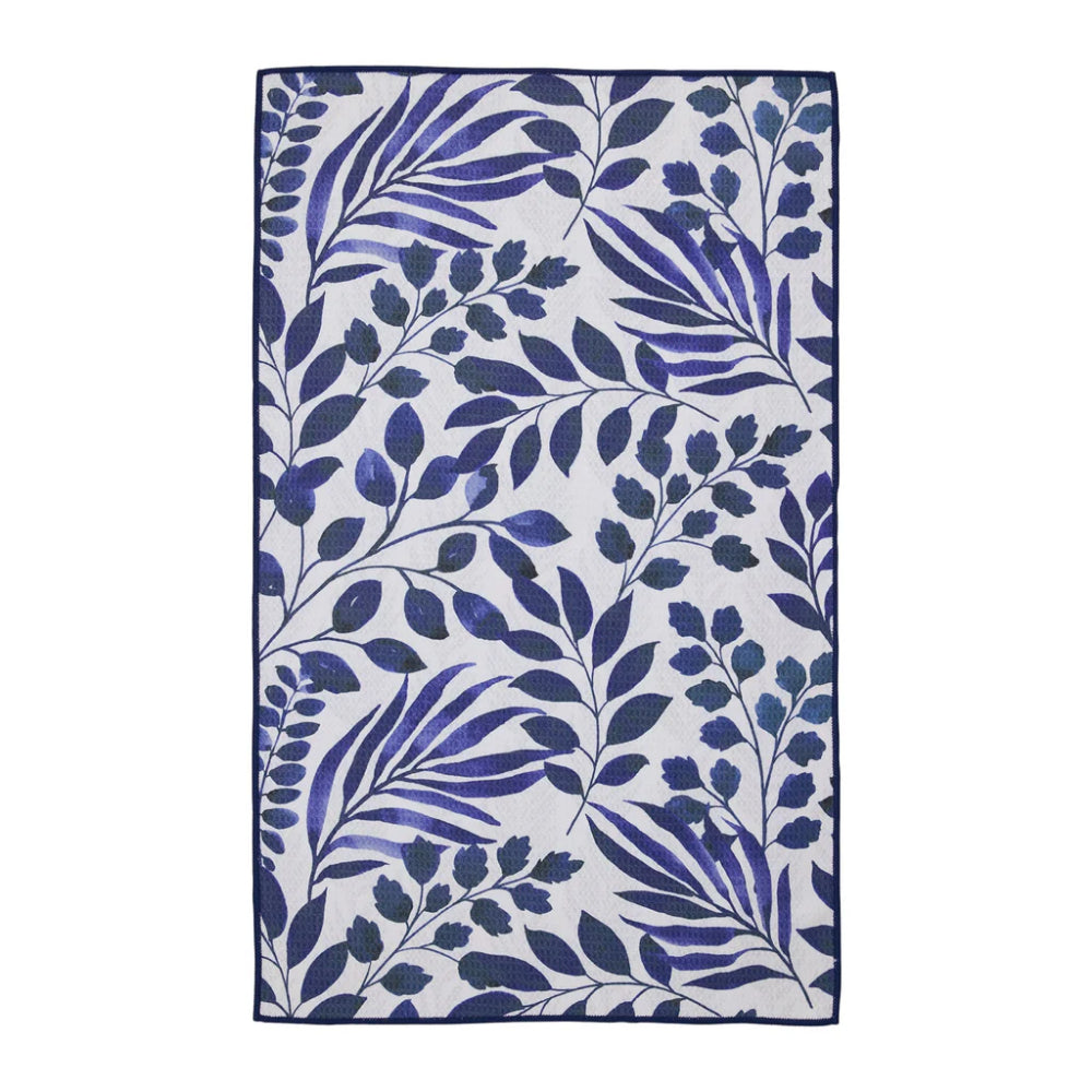 Design Imports Indigo Botanicals Printed Microfiber Dishtowel