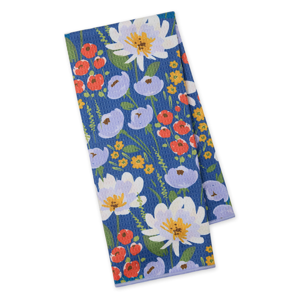 Design Imports Poppy's Day Printed Microfiber Dishtowel