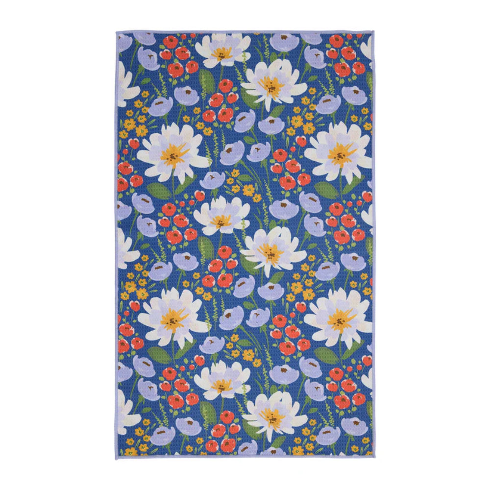 Design Imports Poppy's Day Printed Microfiber Dishtowel