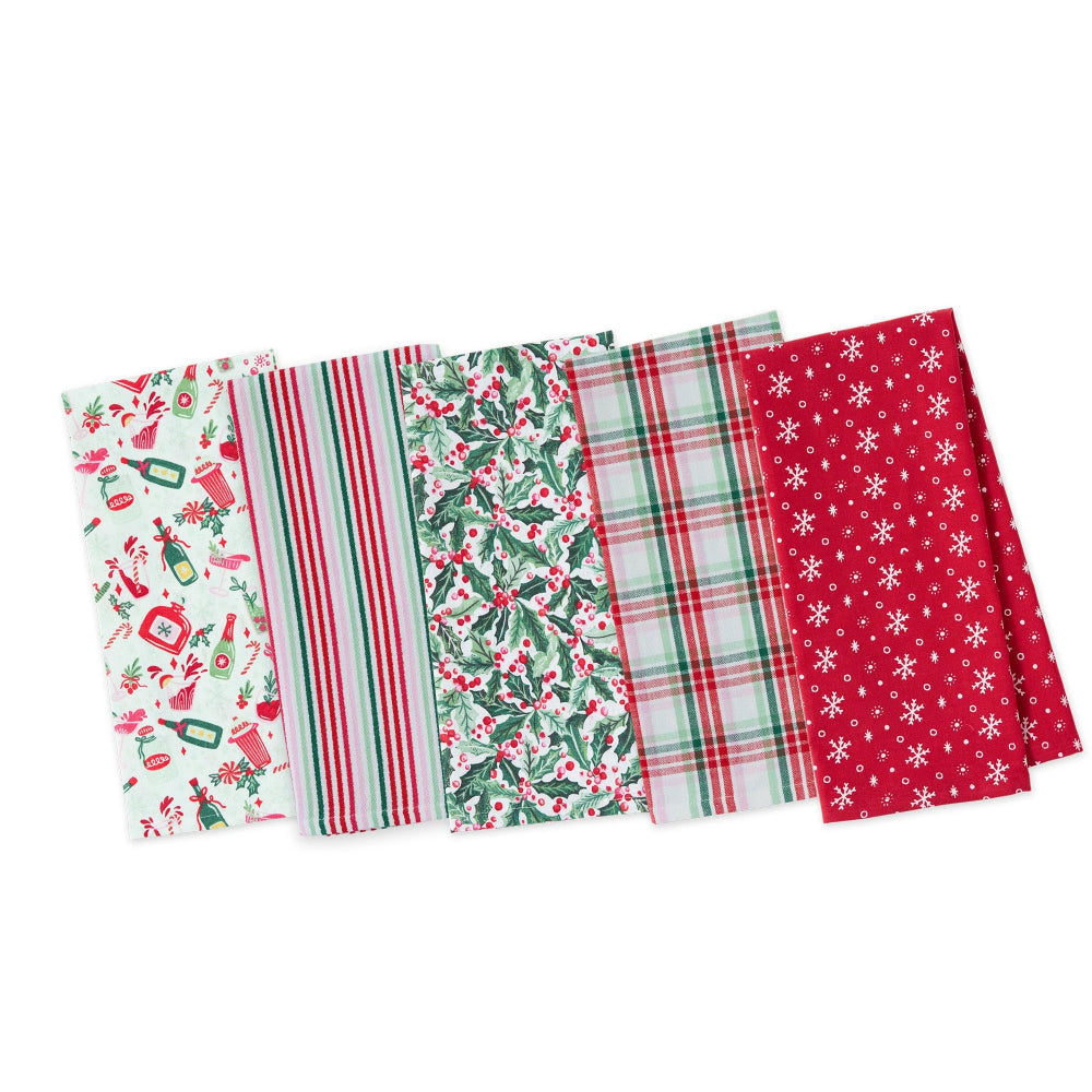 Design Imports Holiday Spirit Dishtowels