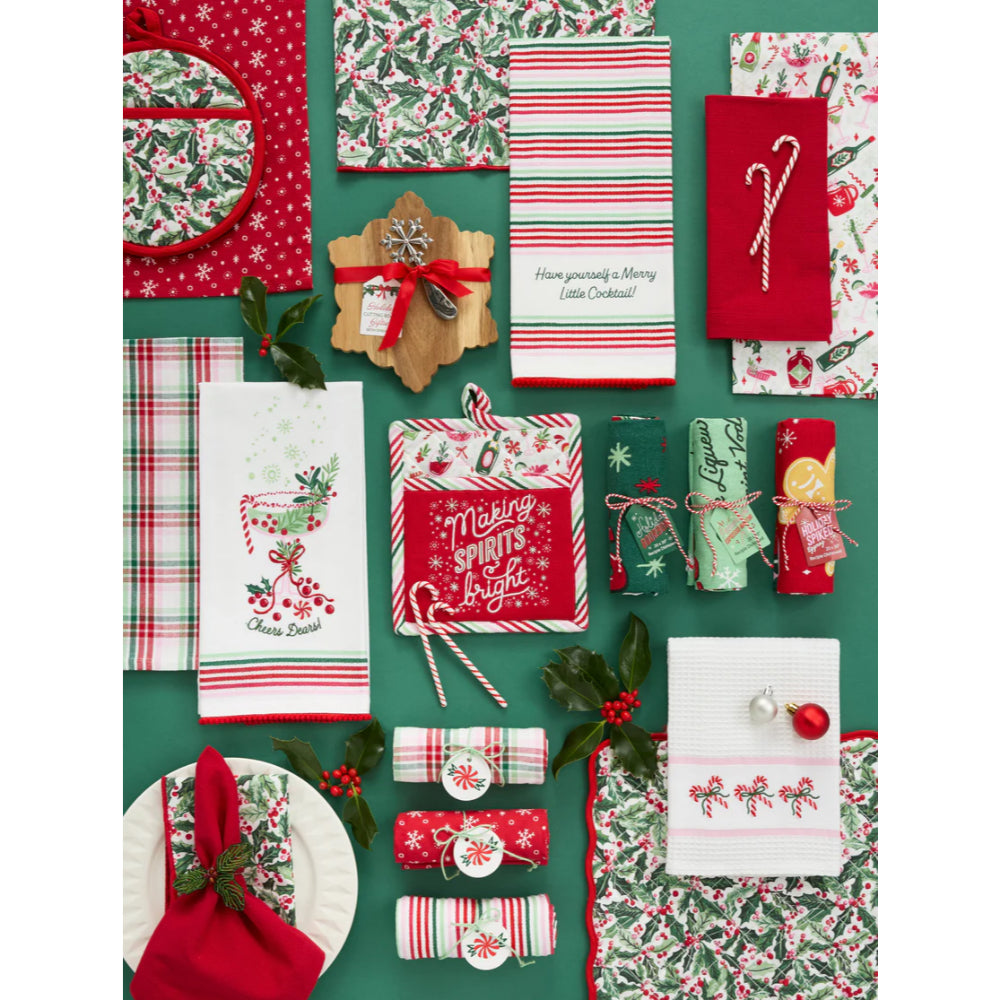 Design Imports Holiday Spirit Dishtowels