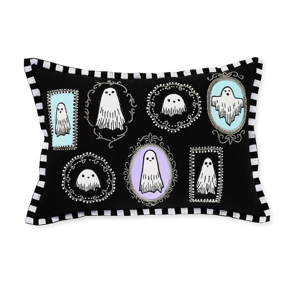 MacKenzie-Childs Ghost Family Portraits Throw Pillow