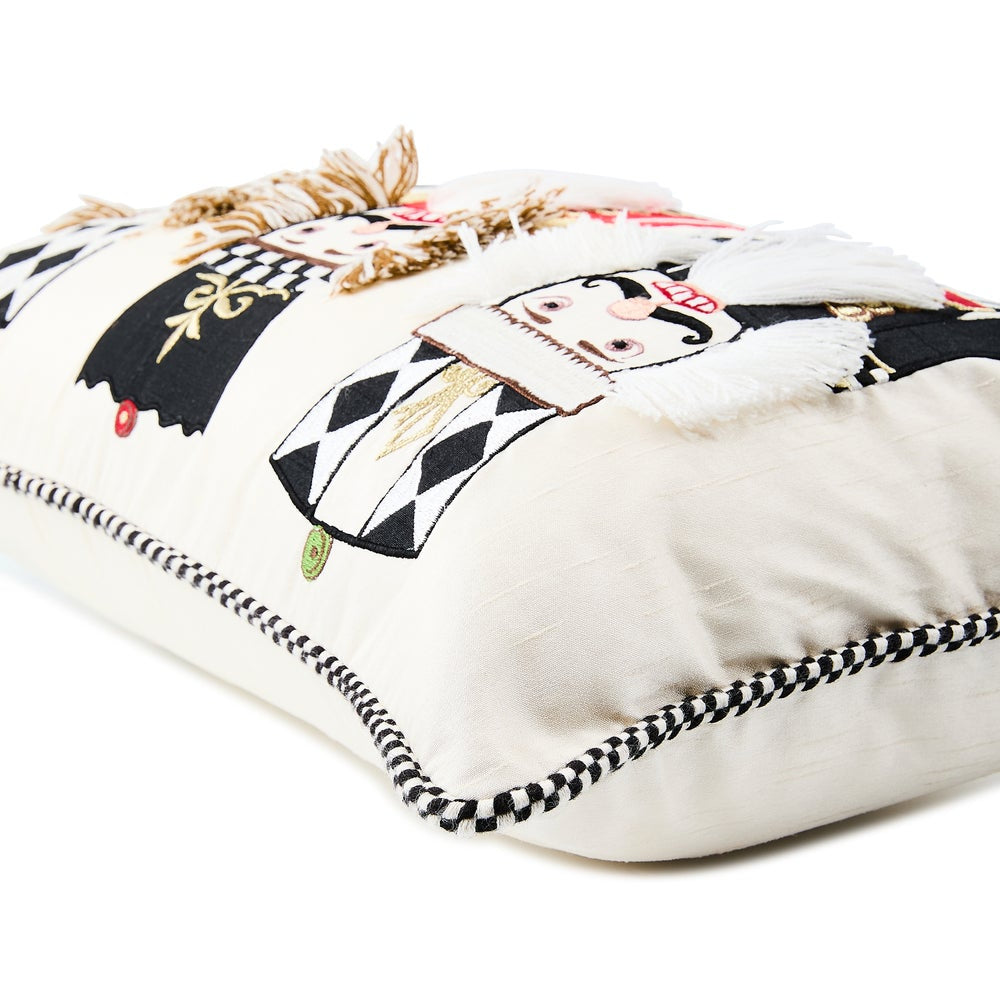 MacKenzie-Childs Courtly Nutcracker Lumbar Throw Pillow