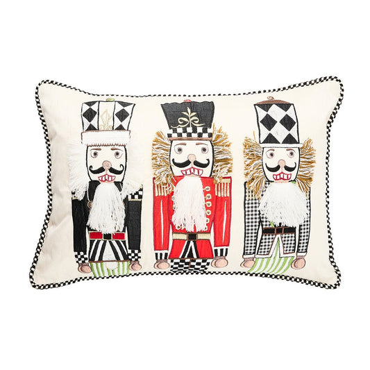 MacKenzie-Childs Courtly Nutcracker Lumbar Throw Pillow