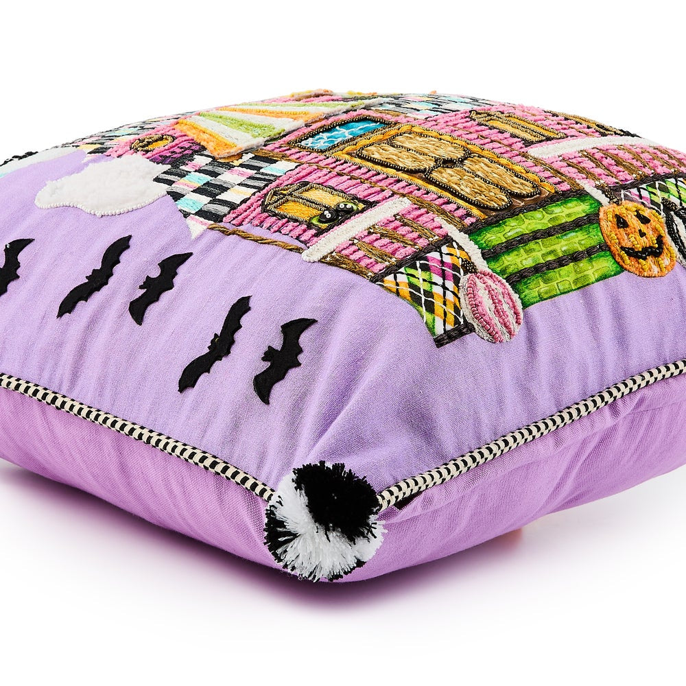 MacKenzie-Childs Trick or Treat House Throw Pillow