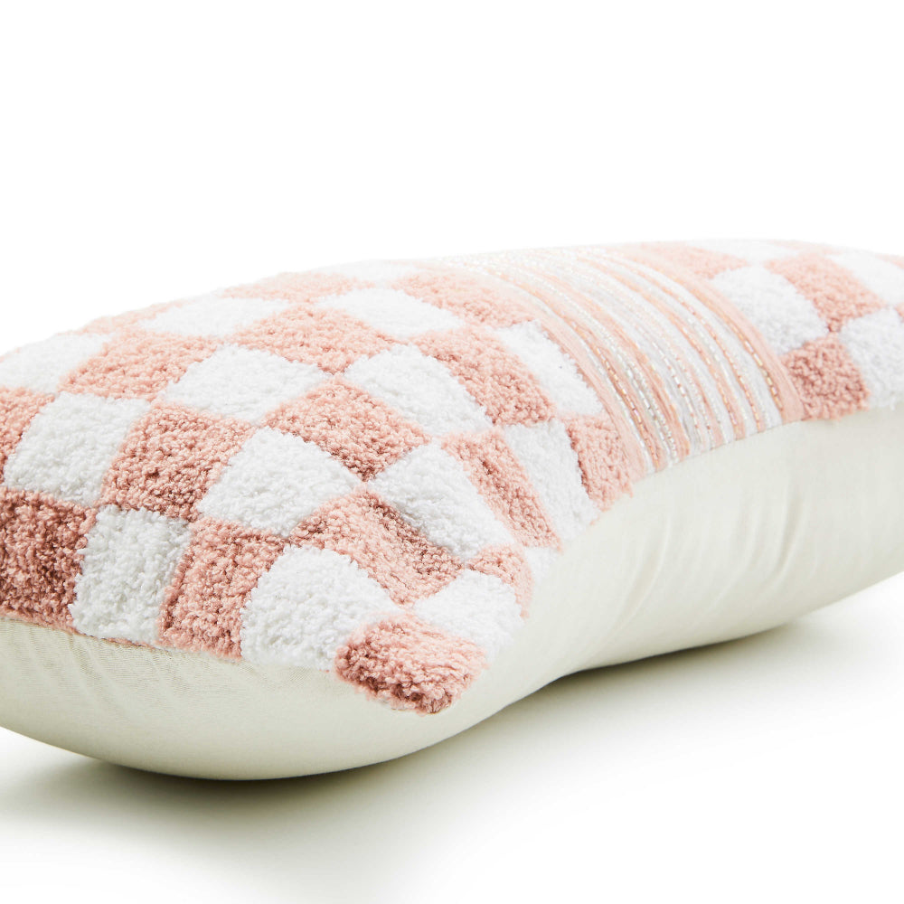 Mackenzie-Childs Pink Check Bow Throw Pillow – Smyth Jewelers
