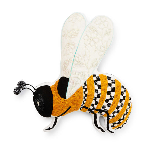 Mackenzie-Childs Bee Shaped Throw Pillow