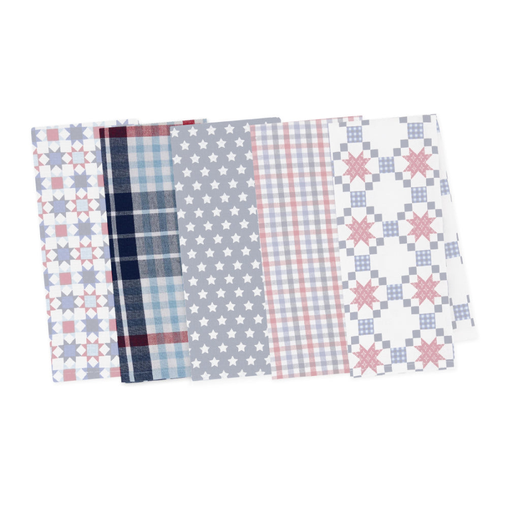 Design Imports Americana Assorted Dishtowels