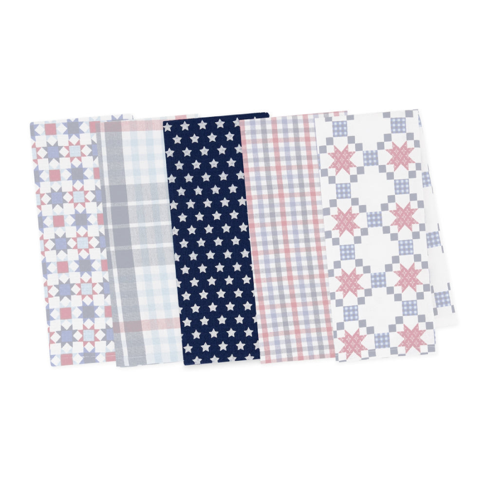 Design Imports Americana Assorted Dishtowels