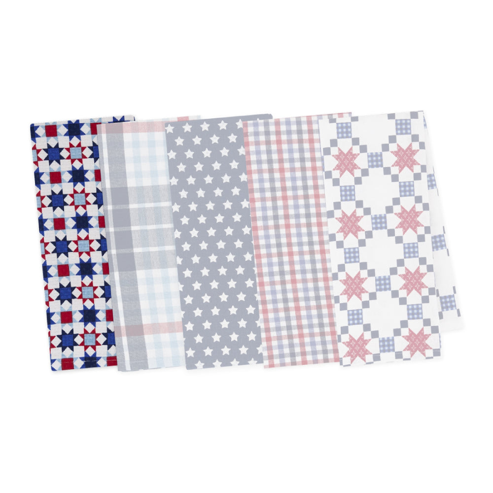 Design Imports Americana Assorted Dishtowels