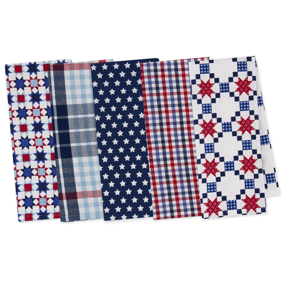 Design Imports Americana Assorted Dishtowels