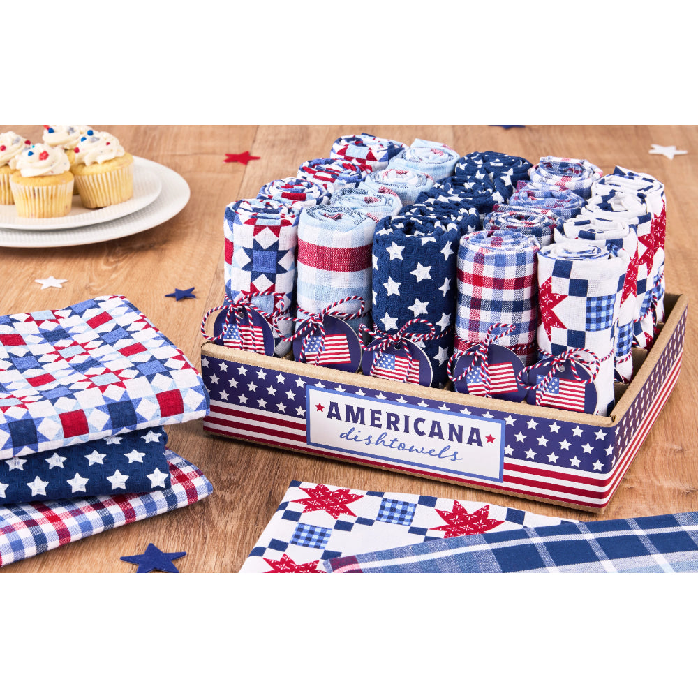 Design Imports Americana Assorted Dishtowels