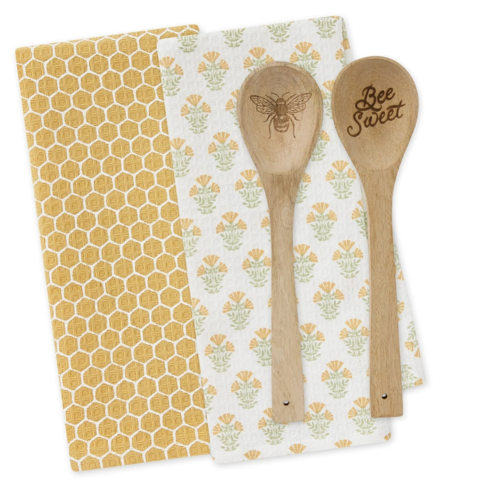 Design Imports Sweet Bee Dish Towel & Spoon Gift Sets