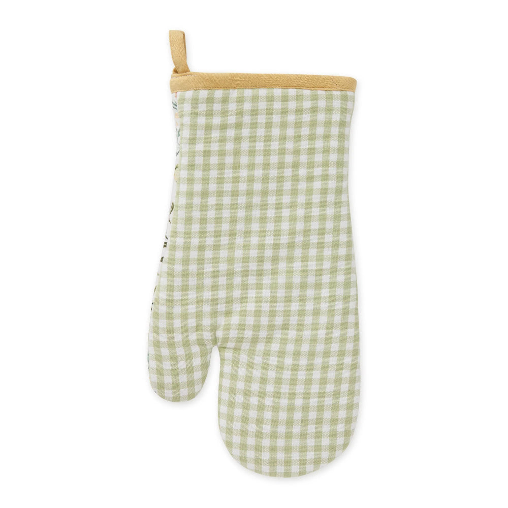 Design Imports Honey Bee Meadow Printed Oven Mitt