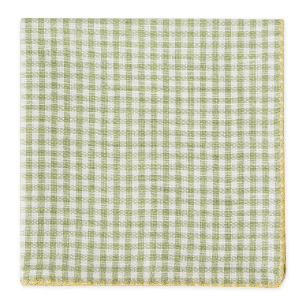 Design Imports Spring Green Gingham Napkins - Set of 4