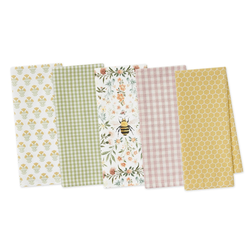 Design Imports Honey Bee Assorted Dishtowels