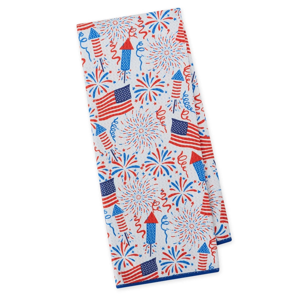 Design Imports Americana Printed Microfiber Dishtowel