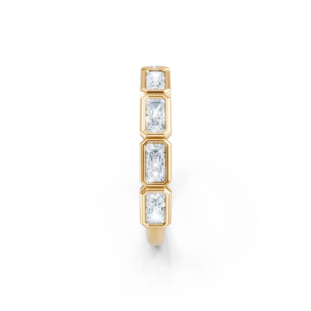 gold ring on white background