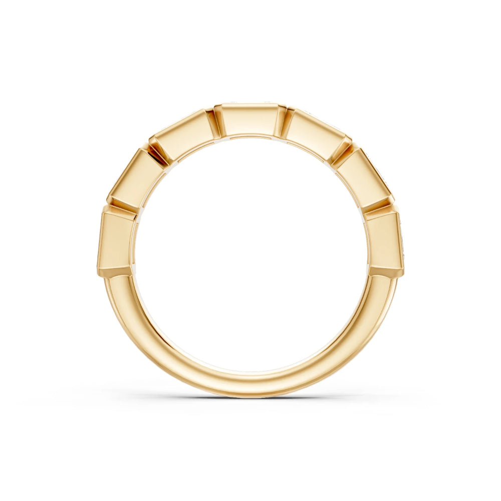 gold ring on white background