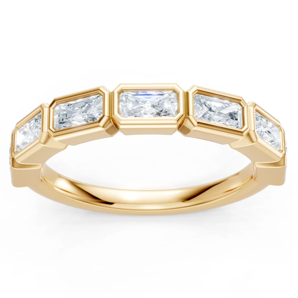 gold ring on white background