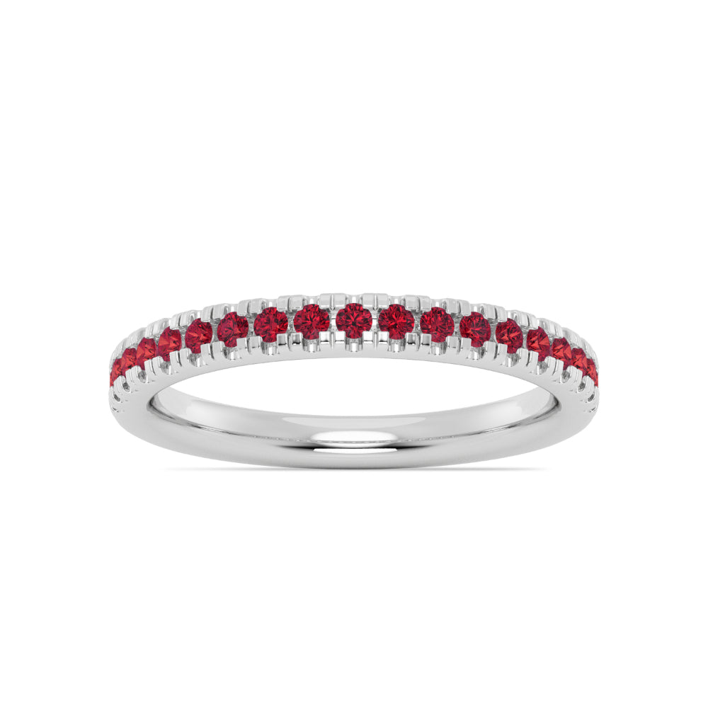 Smyth Jewelers Stackable Pavé Garnet Ring