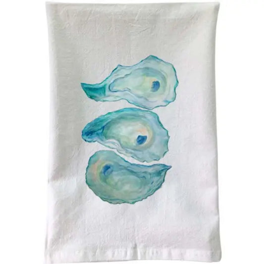 3 Oysters Flour Sack Towel