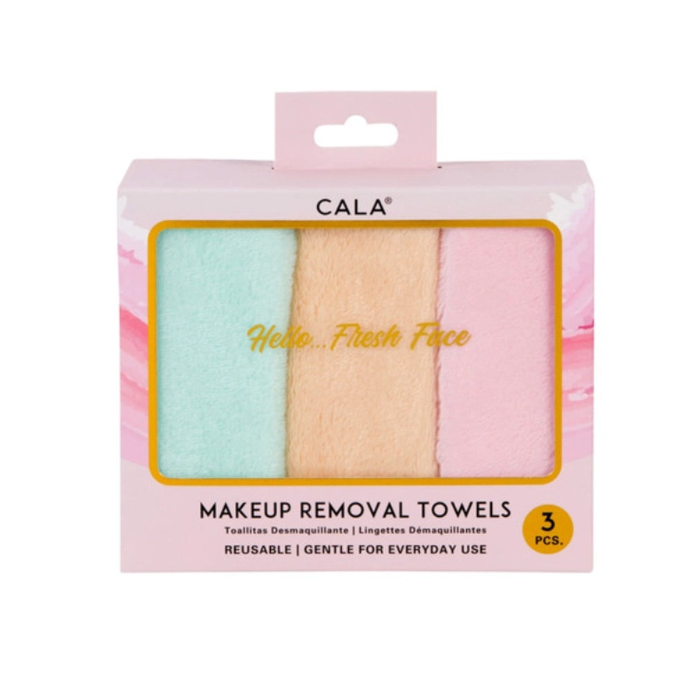 Cala Makeup Removal Microfiber Cleansing Facial Towel (3pk)