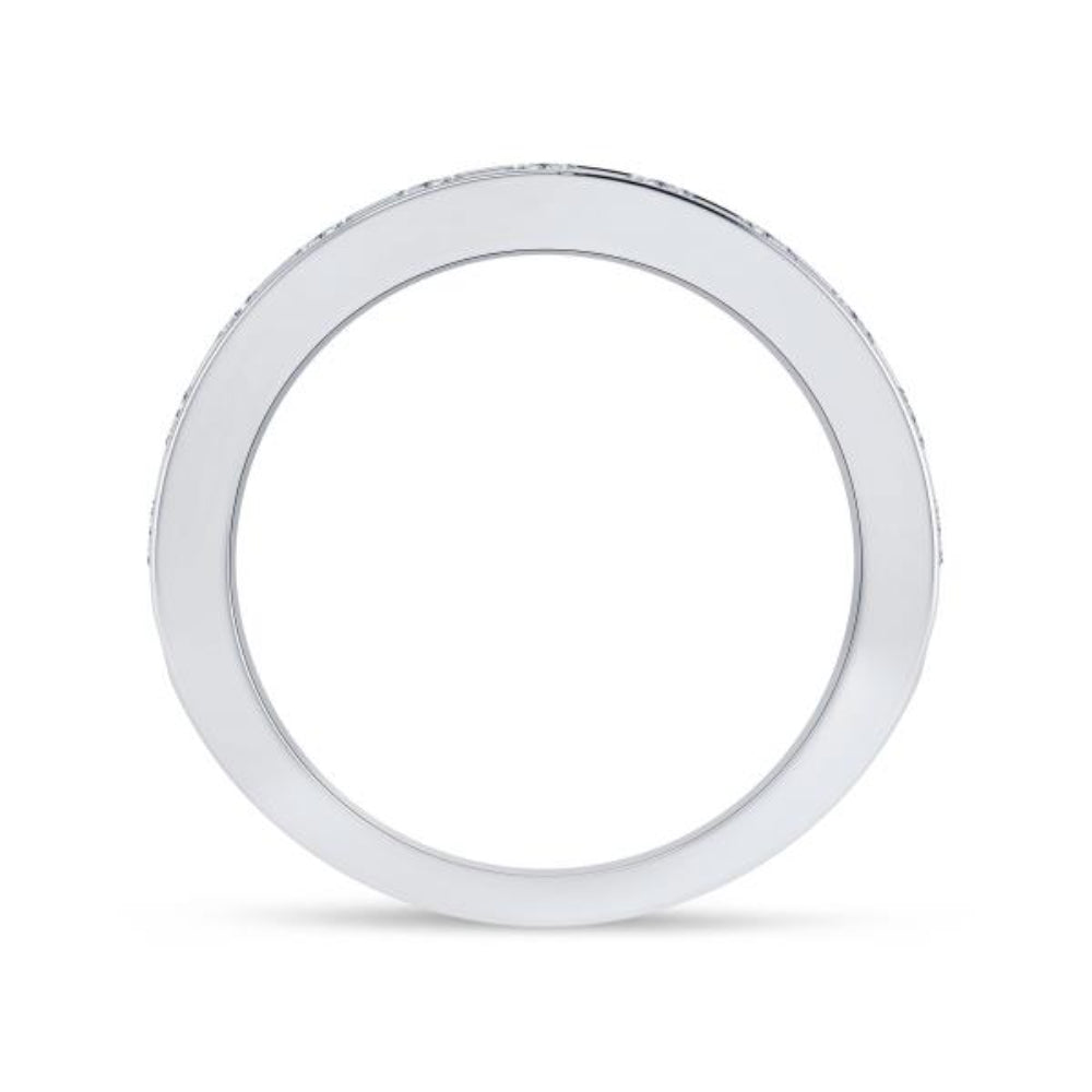 14k Gold Diamond Channel Band