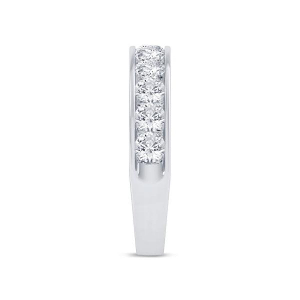 14k Gold Diamond Channel Band