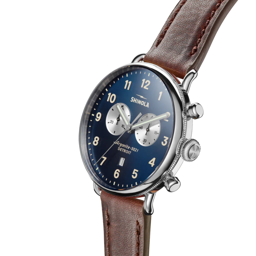 Shinola Canfield 43mm Quartz Chronograph Watch