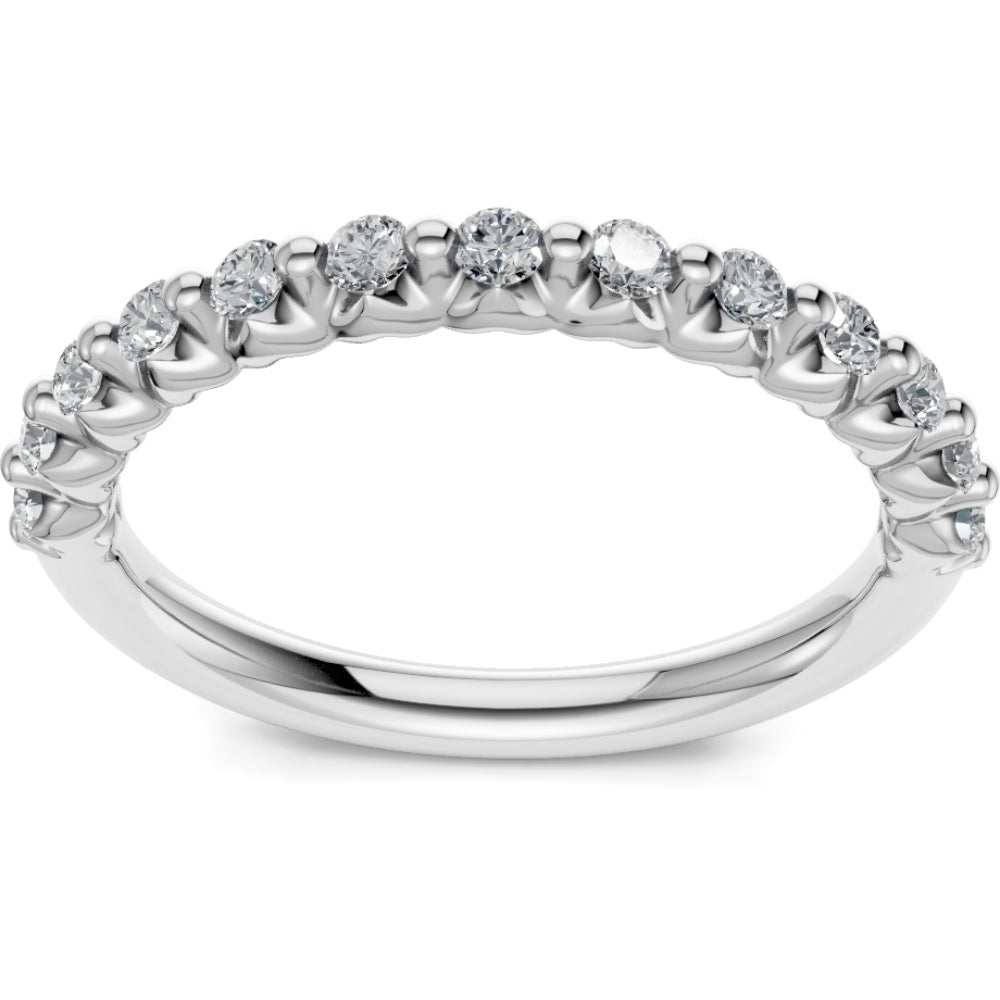 14k Gold Diamond Wedding Band